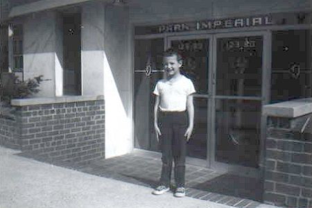 In front of the Park Imperial in 1964.