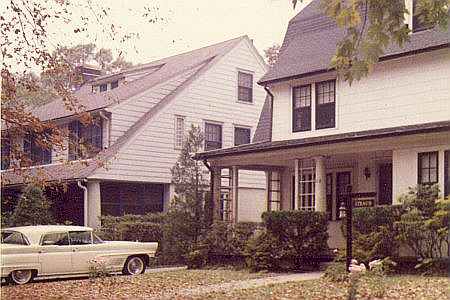 A 1950 photograph of 112 Mowbray Drive, Kew Gardens, NY - at the time, the home of the Straub family.