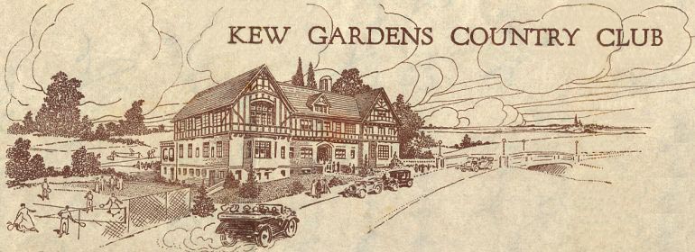 From the letterhead of the Kew Gardens Country in Kew Gardens, NY.