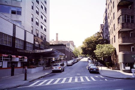 Looking south on 82nd Road from Queens Boulevard in Kew Gardens, NY, 2004.