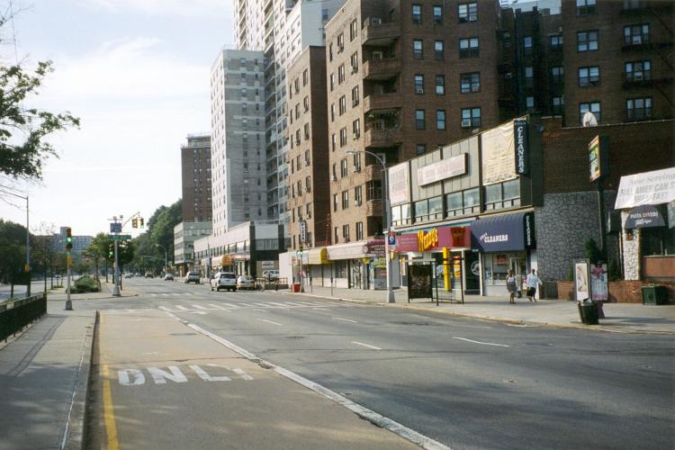 Queens Boulevard looking east to 83rd Avenue in Kew Gardens, NY [2006].