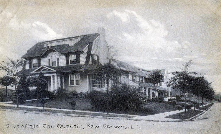 Quentin Street (80th Road) at Grenfell Street, Kew Gardens, NY.