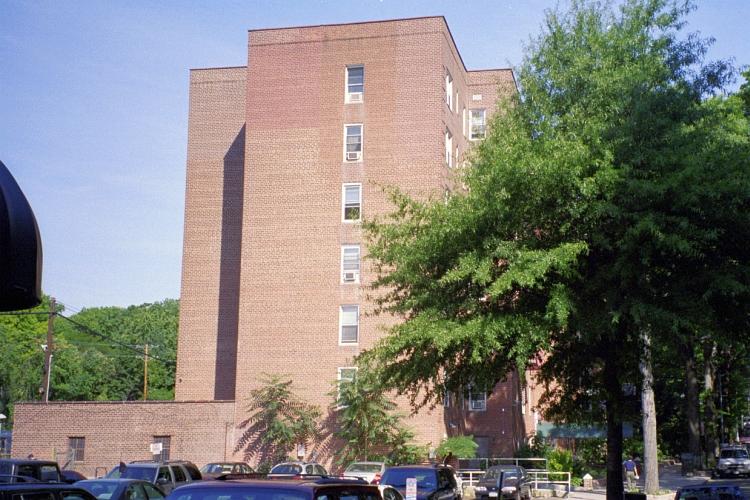 The Austin Arms Apartments (formerly, the West Virginia Apartments), Austin Street at Mowbray Drive, Kew Gardens, NY, 2002.