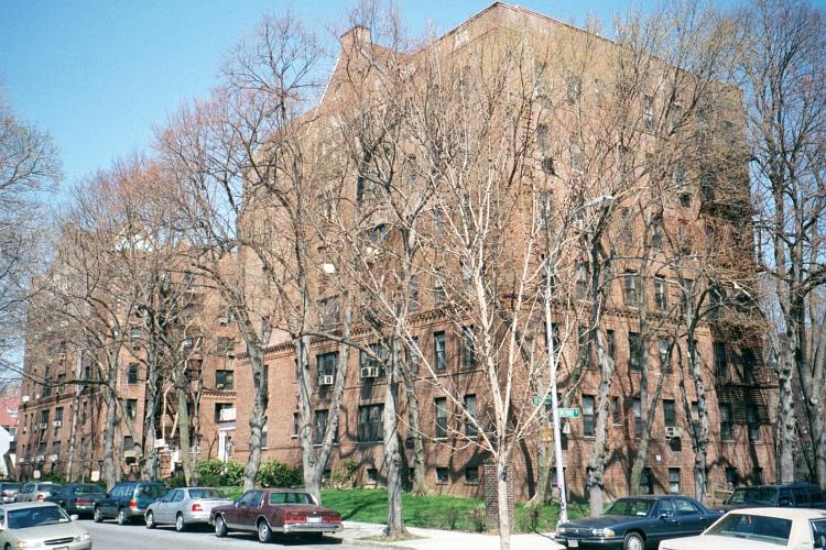 The Beverly House Apartments, Beverly Road at Brevoort Street, Kew Gardens, NY, 2001.