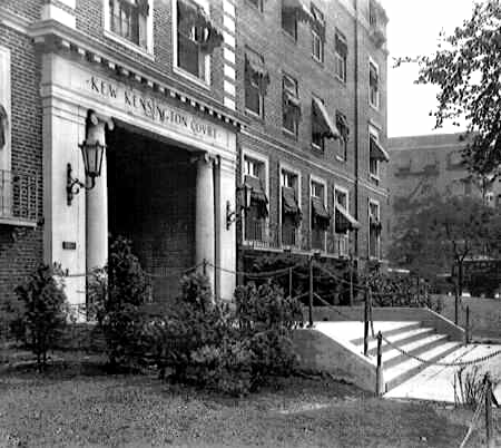 The Kew Kensington Court Apartments, Union Turnpike at Austin Street, Kew Gardens, NY, 1930.