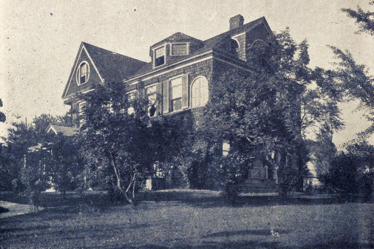 The home of John C. Brackenridge on Church (118th) Street north of 84th (Division) Avenue in North Richmond Hill, NY.