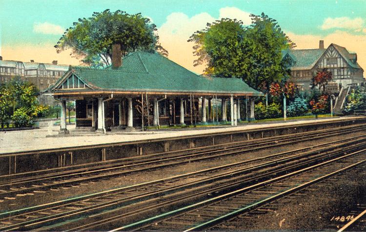 The Kew Gardens, NY Long Island Railroad Station.