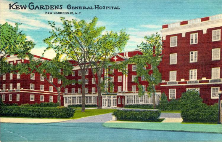 The Kew Gardens General Hospital in Kew Gardens, NY.