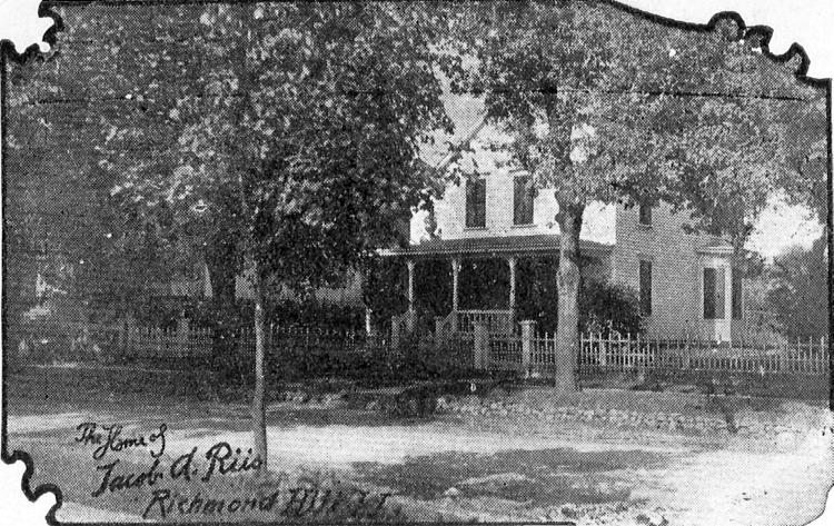 The home of Jacob Riis on Beech Street (120th Street) south of Division Avenue (84th Avenue) in Richmond Hill, NY (today's Kew Gardens).