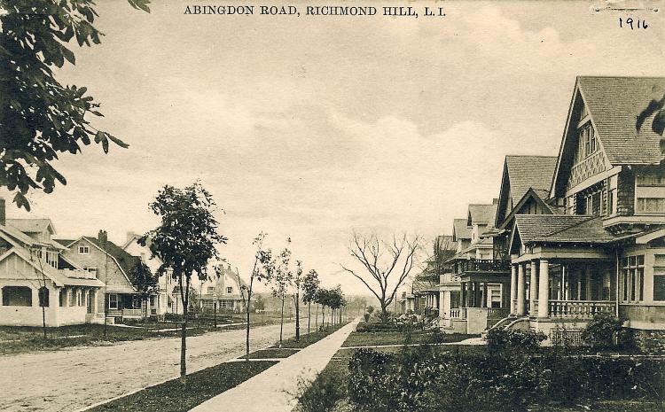 Abingdon Road east of Lefferts Boulevard, Kew Gardens, NY.