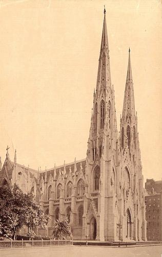 St. Patrick's Cathedral in New York City, circa 1907.