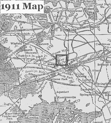 1911 Map showing Kew at Richmond Hill, NY.