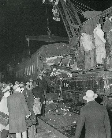 The 1950 Richmond Hill / Kew Gardens, NY Long Island Railroad Train Wreck.