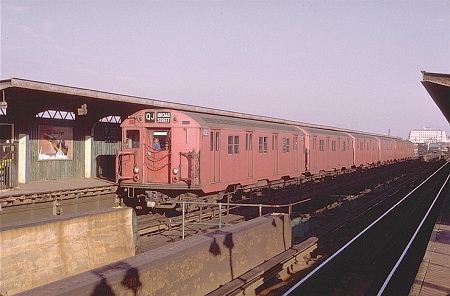 The 121st Street, Richmond Hill Station on the 'El' (December, 1972).