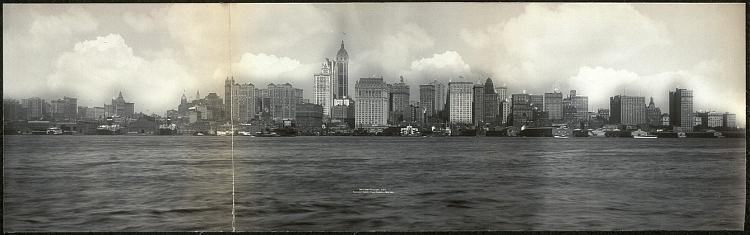 The New York City Skyline c. 1908.