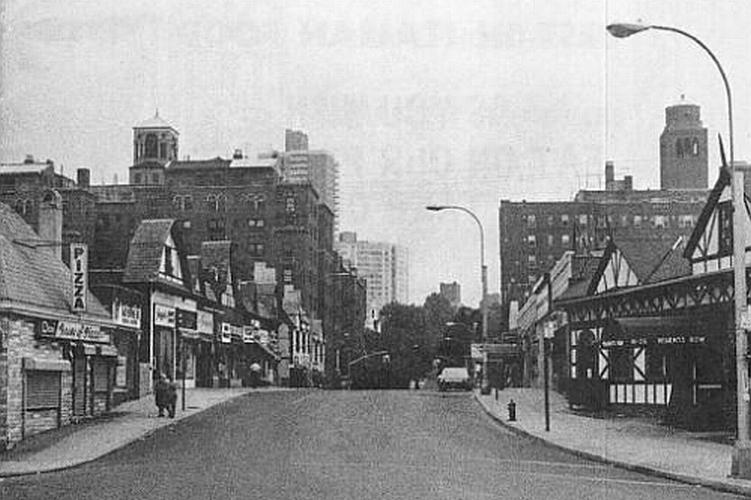 Looking north on Lefferts Boulevard c. 1975 in Kew Gardens, NY.