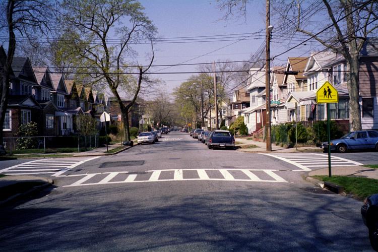 85th Avenue (formerly Ashland and Central Avenue looking west from 124th Street, Kew Gardens, NY.