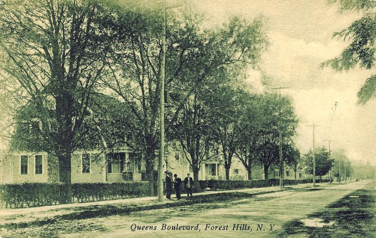 Queens Boulevard in Forest Hills c. 1900.