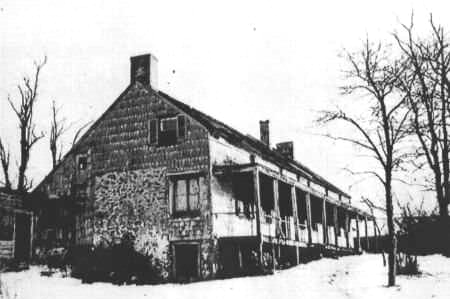 The farmhouse of Timothy Jackson (shown here in 1923) was located in today's Briarwood, NY near the Union Turpike access ramp to the Grand Central Parkway east of Borough Hall in Kew Gardens, NY.