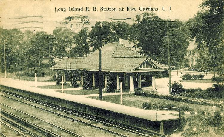 The Kew Gardens Long Island Railroad Station, Kew Gardens, NY.