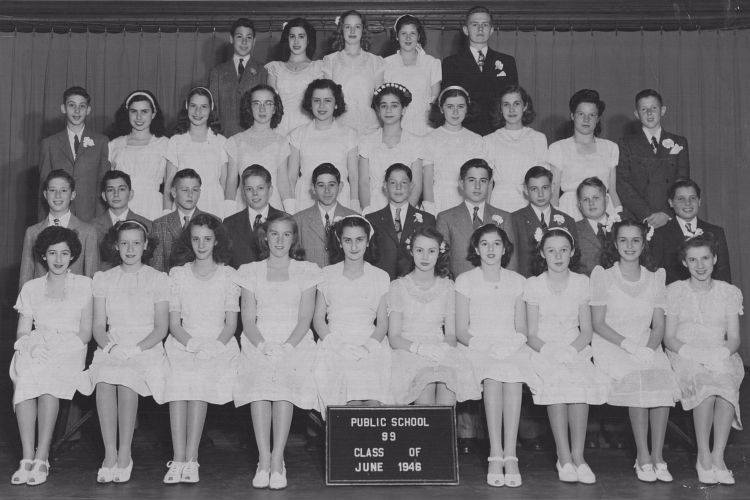 P.S. 99 June Graduating Class (1946).