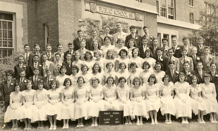 P.S. 99 Graduating Class (1951).